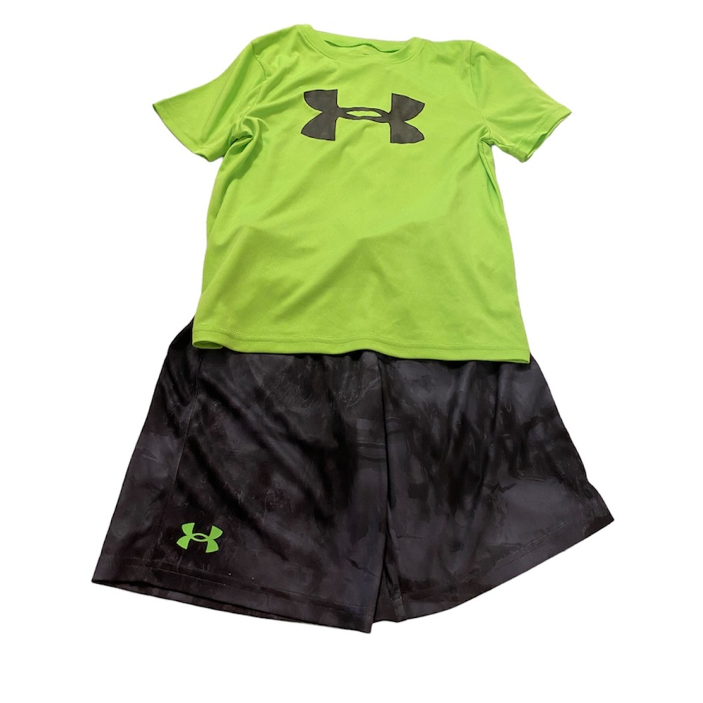 2 Under Armour short sets, med, NWT,  has marks, needs washing. $29 for 2 sets